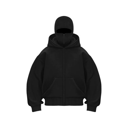 Double Hood Fleece-Lined Sweater